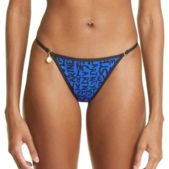 Stella McCartney Logo Print Bikini Bottom B913 - Picture 1 of 5